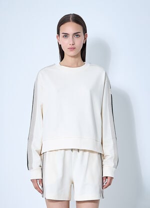 Moncler Logo Motif Sweatshirt Beige mon0260029