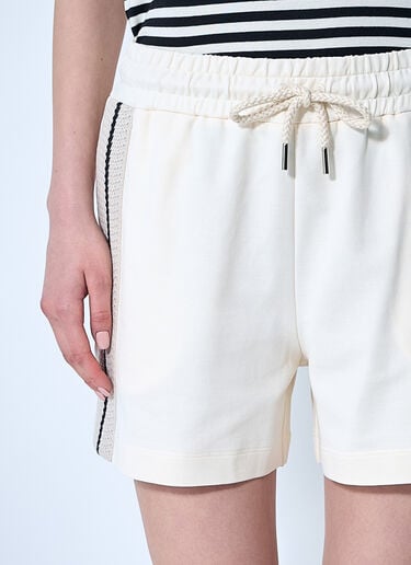 Moncler ロゴパッチ トラックショートパンツ  ベージュ mon0260032