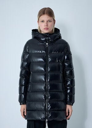 Moncler Courcelles Long Down Coat Black mon0261001