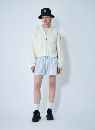 Moncler Striped Shorts White mon0261008
