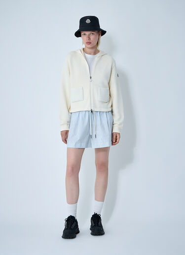 Striped Shorts Moncler Striped Shorts White mon0261008