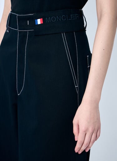 8 Moncler Palm Angels 와이드 레그 팬츠 블랙 mpa0259003