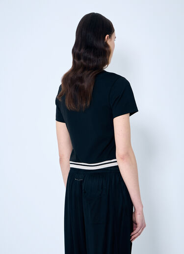 クロップド ロゴTシャツ 8 Moncler Palm Angels クロップド ロゴTシャツ ブラック mpa0259004