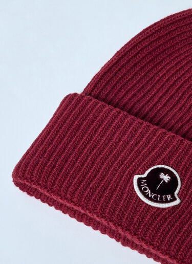 로고 패치 비니 햇 8 Moncler Palm Angels 로고 패치 비니 햇 레드 mpa0259006