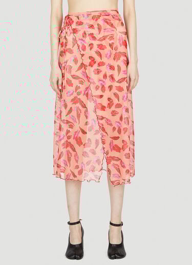 Lips Wrap Beach Skirt Marco Rambaldi Lips Wrap Beach Skirt Orange mra0252003