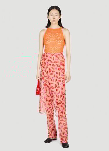Lips Wrap Beach Skirt Marco Rambaldi Lips Wrap Beach Skirt Orange mra0252003