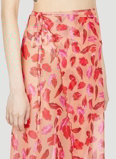 Lips Wrap Beach Skirt Marco Rambaldi Lips Wrap Beach Skirt Orange mra0252003