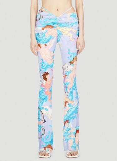 Wrapped Printed Leggings Marco Rambaldi Wrapped Printed Leggings Lilac mra0252008