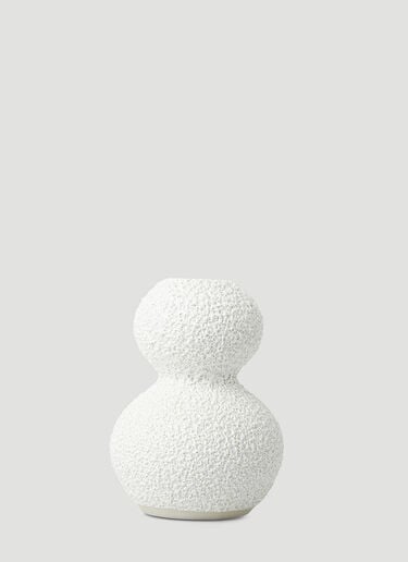 Set of Two Lava & Bone Candlestick Holders Marloe Marloe Set of Two Lava & Bone Candlestick Holders White mrl0348005