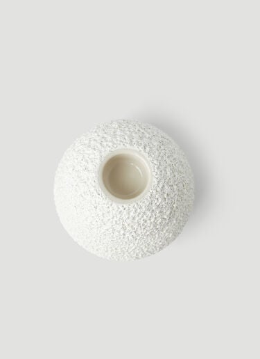 Set of Two Lava & Bone Candlestick Holders Marloe Marloe Set of Two Lava & Bone Candlestick Holders White mrl0348005