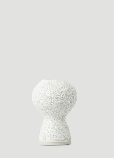Set of Two Lava & Bone Candlestick Holders Marloe Marloe Set of Two Lava & Bone Candlestick Holders White mrl0348005