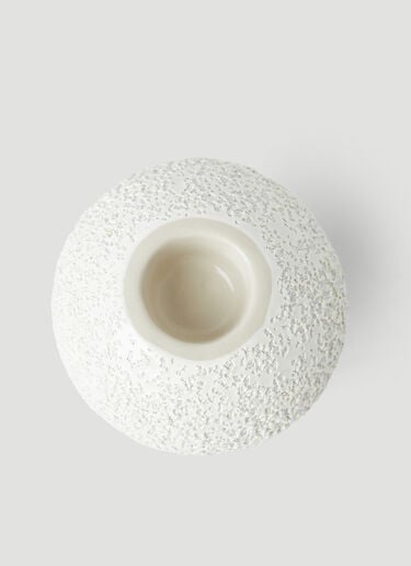 Set of Two Lava & Bone Candlestick Holders Marloe Marloe Set of Two Lava & Bone Candlestick Holders White mrl0348005