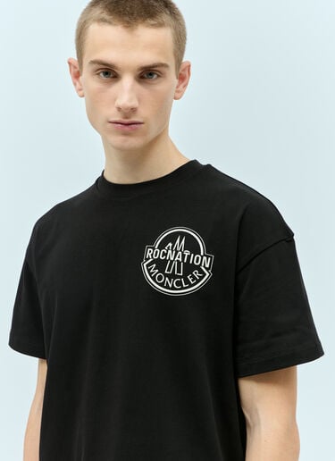 Logo Applique T-Shirt Moncler x Roc Nation designed by Jay-Z Logo Applique T-Shirt Black mrn0156008
