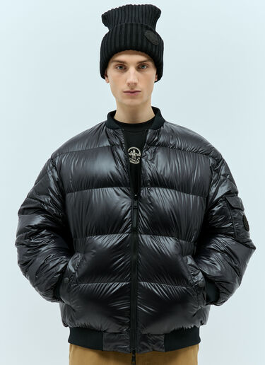 로고 패치 울 비니 햇 Moncler x Roc Nation designed by Jay-Z 로고 패치 울 비니 햇 블랙 mrn0156014