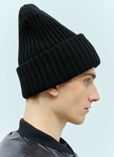 로고 패치 울 비니 햇 Moncler x Roc Nation designed by Jay-Z 로고 패치 울 비니 햇 블랙 mrn0156014