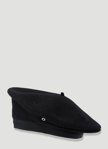 Embroidered French Beret Marine Serre Embroidered French Beret Black mrs0154011