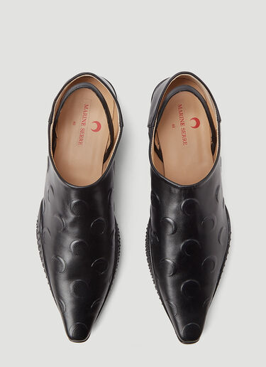 Flat Babouche Shoes Marine Serre Flat Babouche Shoes Black mrs0243025