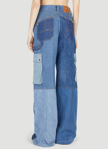 Panel Cargo Jeans Marine Serre Panel Cargo Jeans Blue mrs0252016