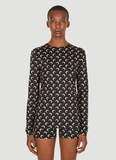 All Over Moon Long Sleeve Top Marine Serre All Over Moon Long Sleeve Top Black mrs0252021