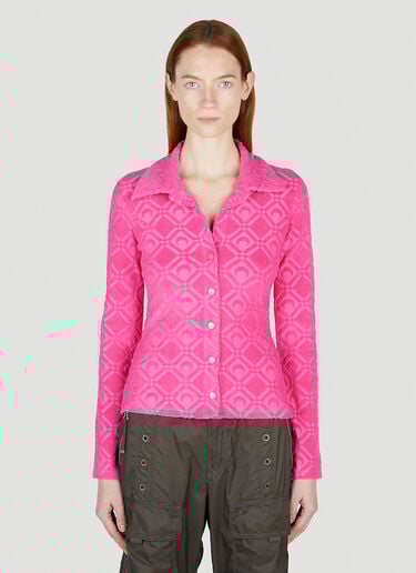 Marine Serre Moon Sponge Shirt Pink mrs0252025