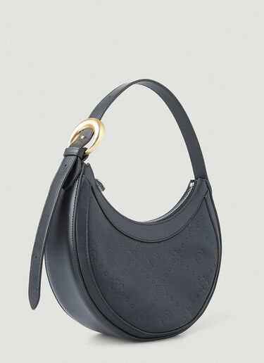 Marine Serre Monogram Embossed Handbag Black mrs0252035