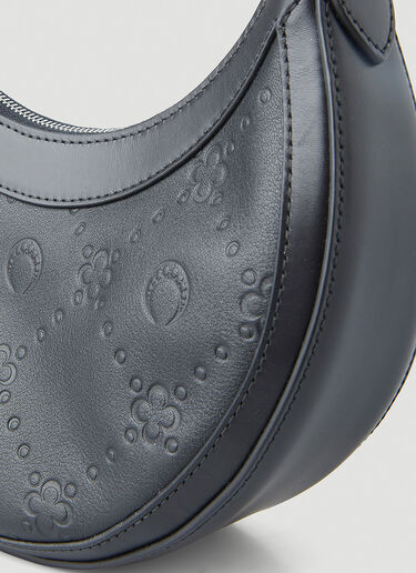 Marine Serre Monogram Embossed Handbag Black mrs0252035