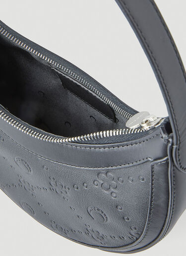 Marine Serre Monogram Embossed Handbag Black mrs0252035