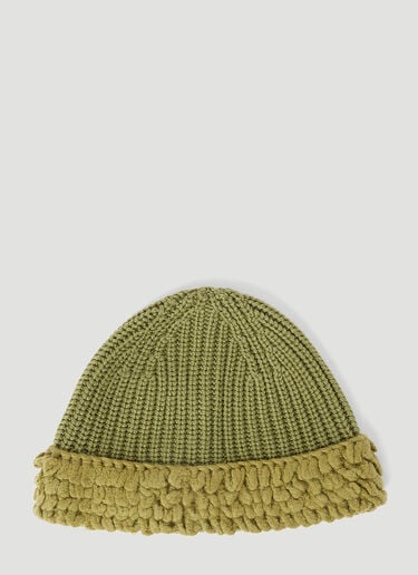 ウールニットビーニーハット Moncler Salehe Bembury ウールニットビーニーハット グリーン msb0354004