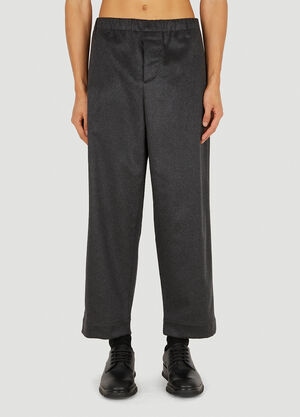 META CAMPANIA COLLECTIVE Ed Cashmere Drawstring Pants Dark Grey mtc0150006