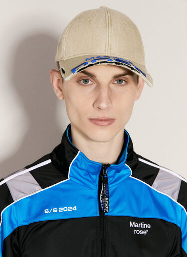 Cut Peak Baseball Cap Martine Rose Cut Peak Baseball Cap Beige mtr0156020