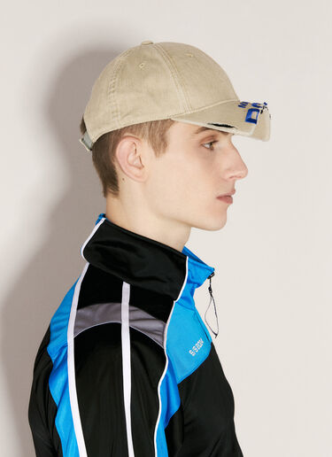 Cut Peak Baseball Cap Martine Rose Cut Peak Baseball Cap Beige mtr0156020