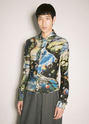 Martine Rose プリントストレッチシャツ マルチカラー mtr0158008