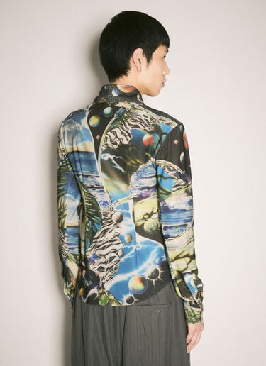 Printed Stretch Shirt Martine Rose Printed Stretch Shirt Multicolour mtr0158008