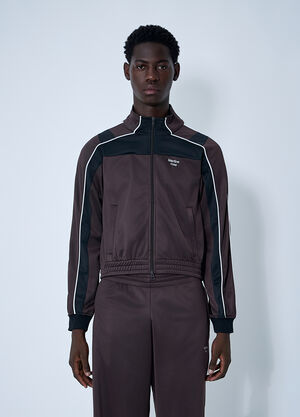 Martine Rose Shrunken Track Jacket Brown mtr0159001