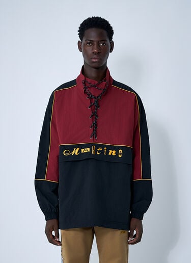 Martine Rose Lace-Up Jacket Burgundy mtr0159003
