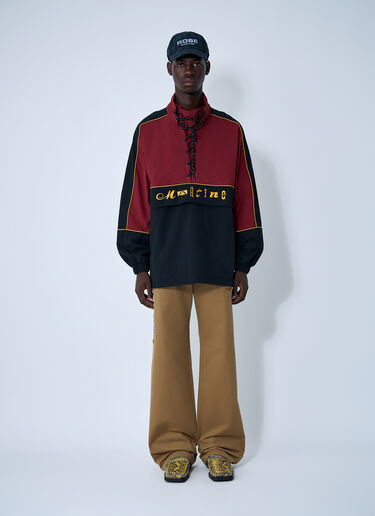 Martine Rose Lace-Up Jacket Burgundy mtr0159003