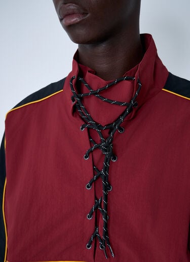 Martine Rose Lace-Up Jacket Burgundy mtr0159003