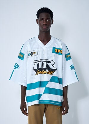 Martine Rose Logo Motif Football Shirt White mtr0159005