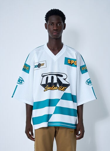 Martine Rose Logo Motif Football Shirt White mtr0159005