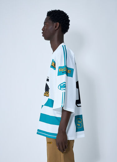 Logo Motif Football Shirt Martine Rose Logo Motif Football Shirt White mtr0159005