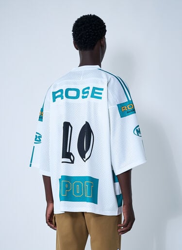Martine Rose Logo Motif Football Shirt White mtr0159005