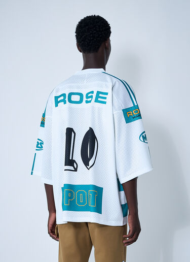 Logo Motif Football Shirt Martine Rose Logo Motif Football Shirt White mtr0159005