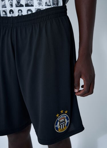 Logo Motif Football Shorts Martine Rose Logo Motif Football Shorts Black mtr0159006