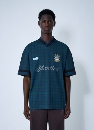 Martine Rose Logo Motif Football Shirt Black mtr0159007