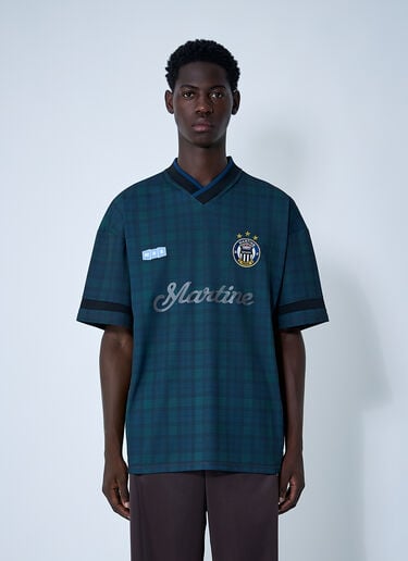 Logo Motif Football Shirt Martine Rose Logo Motif Football Shirt Black mtr0159007