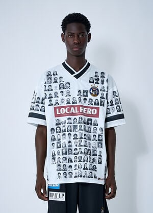 Martine Rose Logo Motif Football Shirt White mtr0159008