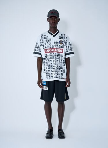 Martine Rose Logo Motif Football Shirt White mtr0159008