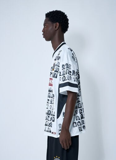 Martine Rose Logo Motif Football Shirt White mtr0159008