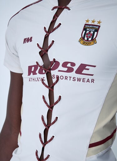 Lace-Up Logo Motif Football Shirt Martine Rose Lace-Up Logo Motif Football Shirt Grey mtr0159009