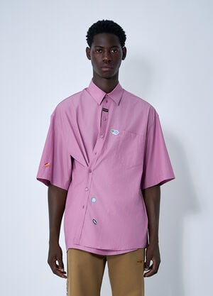 Martine Rose Wrap Shirt Purple mtr0159013
